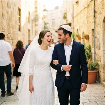 שירה ואלחנן ביום החתונה